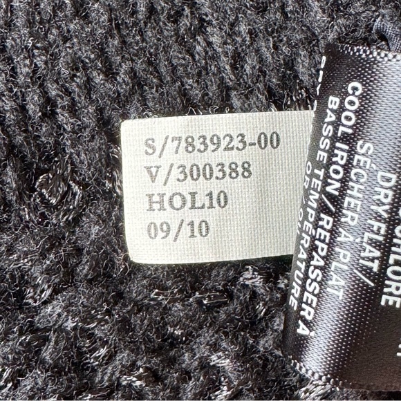 Banana Republic Black Open-Knit Shortsleeved Sweater Cardigan, wool silk, XS - Picture 8 of 10
